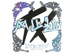 Naklejka | mlhzin (holograficzna) | Austin 2025