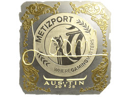 Naklejka | L00m1 (złota) | Austin 2025