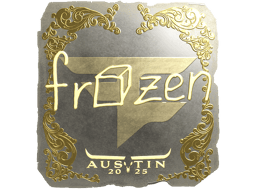 Naklejka | frozen (złota) | Austin 2025