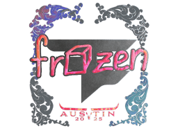 Naklejka | frozen (holograficzna) | Austin 2025