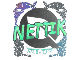 Naklejka | nettik (holograficzna) | Austin 2025