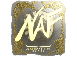 Naklejka | NAF (złota) | Austin 2025