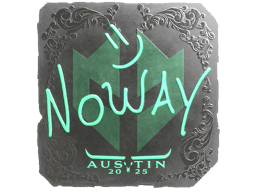Naklejka | noway (foliowana) | Austin 2025