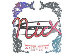 Naklejka | nicx (holograficzna) | Austin 2025