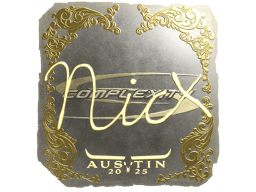 Naklejka | nicx (złota) | Austin 2025