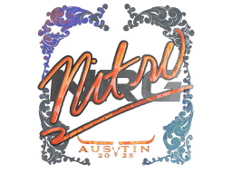 Naklejka | nitr0 (holograficzna) | Austin 2025