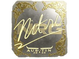 Naklejka | nitr0 (złota) | Austin 2025