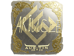 Naklejka | Ariucle (złota) | Austin 2025