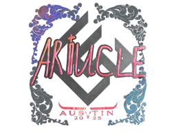 Naklejka | Ariucle (holograficzna) | Austin 2025