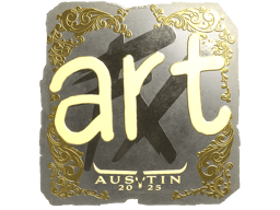 Naklejka | arT (złota) | Austin 2025