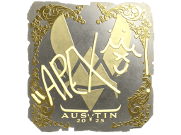 Naklejka | apEX (złota) | Austin 2025
