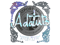 Naklejka | adamb (holograficzna) | Austin 2025