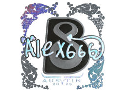 Naklejka | alex666 (holograficzna) | Austin 2025