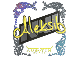 Naklejka | Aleksib (holograficzna) | Austin 2025