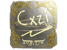 Naklejka | Cxzi (złota) | Austin 2025
