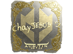 Naklejka | chayJESUS (złota) | Austin 2025