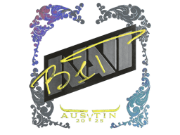 Naklejka | b1t (holograficzna) | Austin 2025