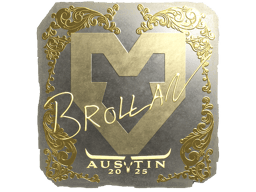 Naklejka | Brollan (złota) | Austin 2025