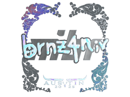 Naklejka | brnz4n (holograficzna) | Austin 2025
