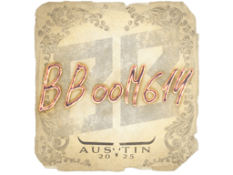 Naklejka | Boombl4 | Austin 2025