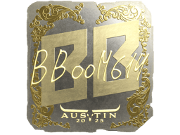 Naklejka | Boombl4 (złota) | Austin 2025