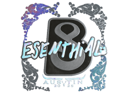 Naklejka | esenthial (holograficzna) | Austin 2025