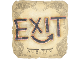 Naklejka | exit | Austin 2025