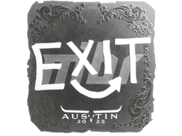 Naklejka | exit (foliowana) | Austin 2025