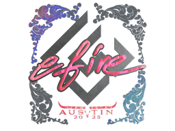 Naklejka | efire (holograficzna) | Austin 2025