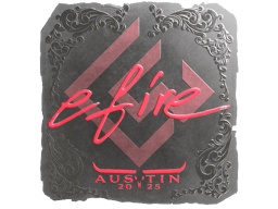 Naklejka | efire (foliowana) | Austin 2025