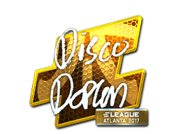 Naklejka | disco doplan (foliowana) | Atlanta 2017