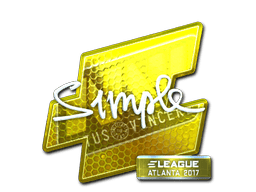 Naklejka | s1mple (foliowana) | Atlanta 2017