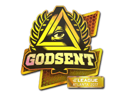 Naklejka | GODSENT (holograficzna) | Atlanta 2017