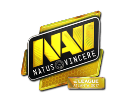 Naklejka | Natus Vincere (holograficzna) | Atlanta 2017