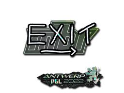Sticker | exit (Glitter) | Antwerp 2022
