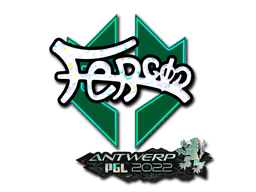 Sticker | fer (Glitter) | Antwerp 2022