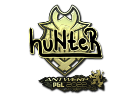 Sticker | huNter (Gold) | Antwerp 2022