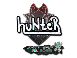 Sticker | huNter (Glitter) | Antwerp 2022