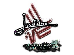 Sticker | juanflatroo (Glitter) | Antwerp 2022