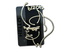 Naklejka | Witaj, PP-Bizon (złota)