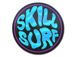 Naklejka | Wprawny surfer – Miami (holograficzna)