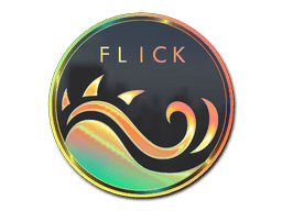 Naklejka | Refleks – zachód Słońca nad oceanem (holograficzna)