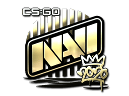 Naklejka | Natus Vincere (złota) | RMR 2020