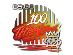 Naklejka | 100 Thieves | RMR 2020