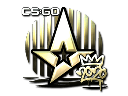 Naklejka | Astralis (złota) | RMR 2020