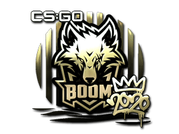 Naklejka | Boom (złota) | RMR 2020