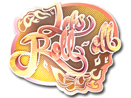 Naklejka | Let's Roll-oll (holograficzna)