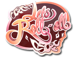 Naklejka | Let's Roll-oll