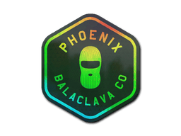 Naklejka | Phoenix Balaclava Co. (holograficzna)