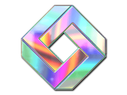 Naklejka | Nieskończony diament (holograficzna)